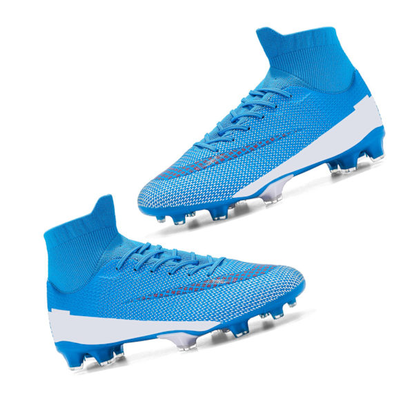 Kloskor Herr Fotbollsskor Utomhus Inomhusträning Vuxen fotbollsskor Grästräning Match Sport Sneakers Blå 43