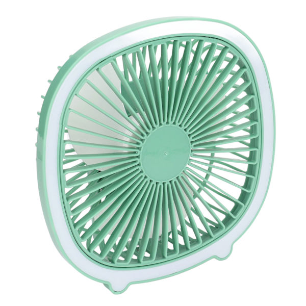 Pöytätuuletin Power säädettävä matalan melun latautuva Mini kannettava pystysuora riippuva tuuletin LED-valolla Mint Green