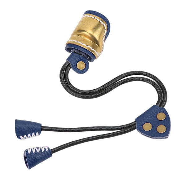 Läder Bågskytte Tummen Ring Bågskytte Finger Protector Guard för traditionell bågeskytte Blå