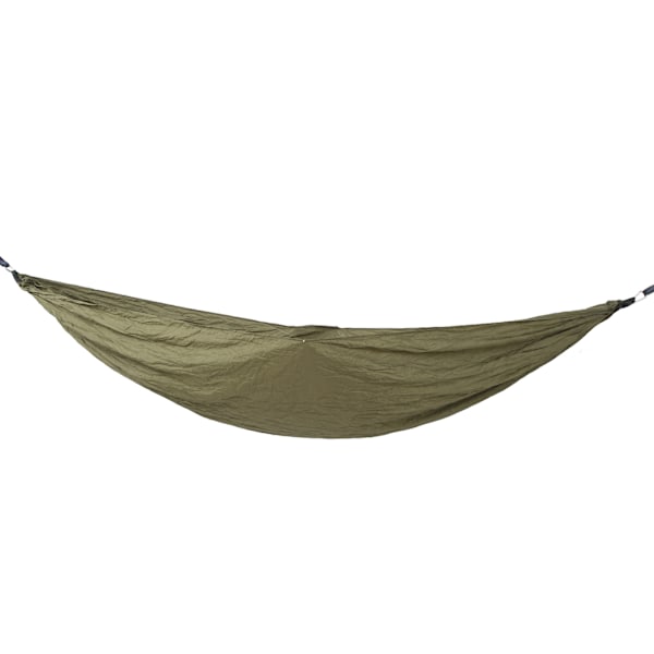 Dobbel bærbar hengekøye Hurtigtørkende campinghengekøye i nylon med trestropp for utendørs vandring Reiser Backpacking Army Green