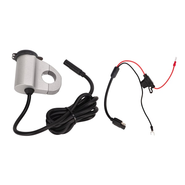 Motorcykel USB-laddare Vattentät 12V Strömadapter Digital Display Spänning med Switch