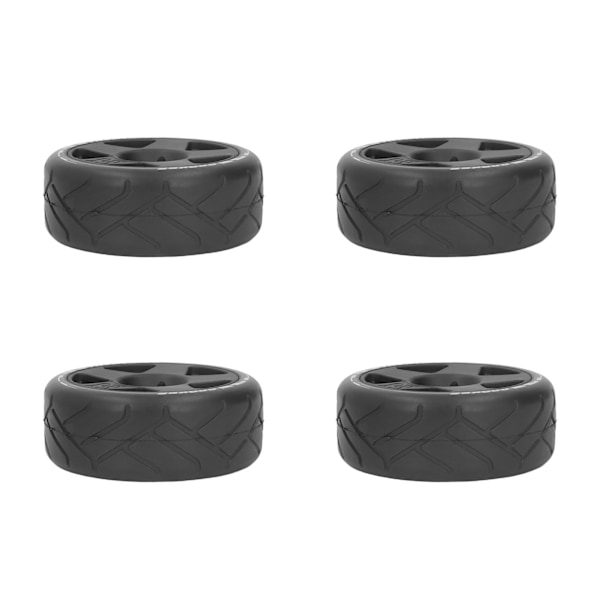 4 ST 1/8 GT RC-hjul Starkt grepp Road Racing-däck Slitstarka på väghjul med 17 mm adapter Svart