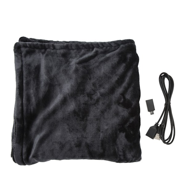 Elektrisk oppvarmet pledd Coral Fleece karbonfibersikker oppvarming 3 gir temperatur varmesjal pledd