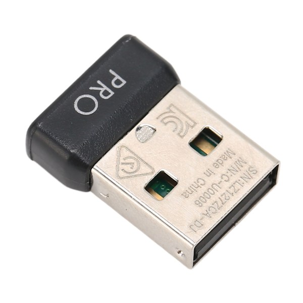 USB-mottaker for trådløs mus 2.4G, enkel å bytte ut, ABS, bærbar minilottaker for Logitech G Pro