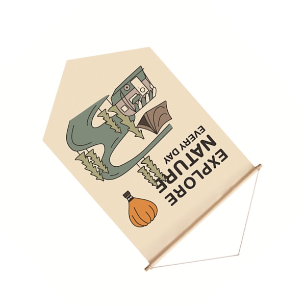 Camping Haveflag Polyester Vejrbestandig Campingbanner til Udendørs Picnicdekoration 30x45cm/11,8x17,7in LY022 DM WJGQ1510
