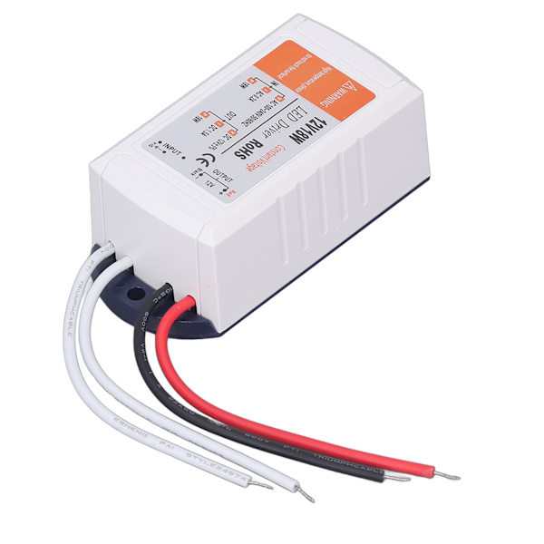 12V 18W LED-drivrutin 12V 1,5A 18W Strömförsörjning för LED Strip-ljus Lamplampor AC 100‑240V