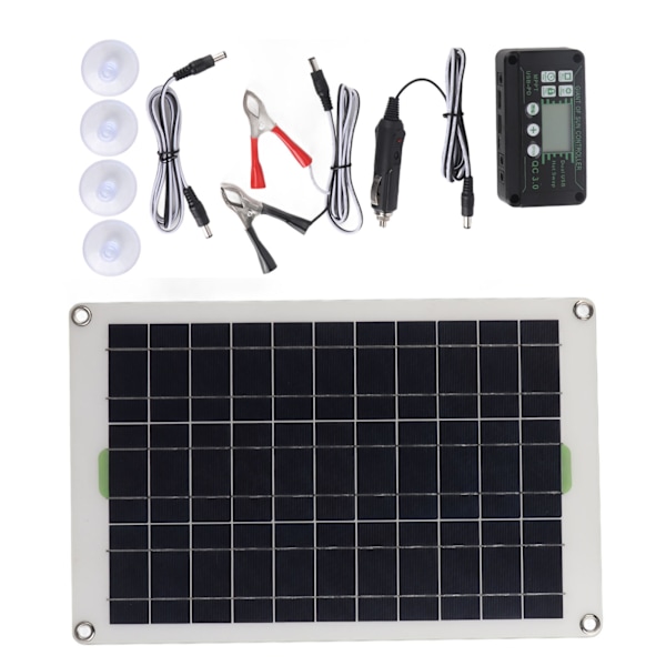 50W solpanelsladdare Monokristallint kisel 30A Charge Controller Solpanelsats för RV marinbåt
