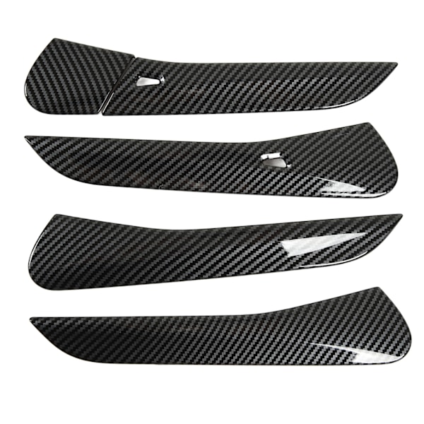 5 st Dörrhandtagskåpa Trim Kolfiber Stil Rostfri Bekväm Beröring Passar För ID.4 Crozz ID.6