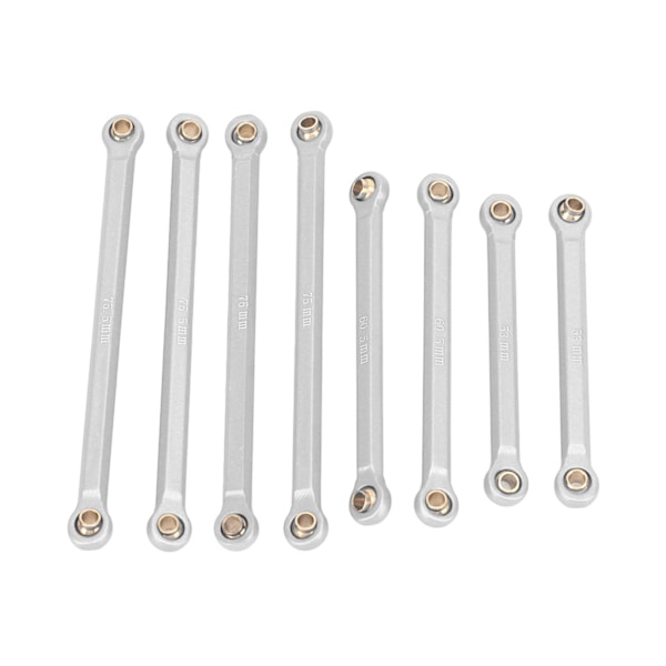 RC Rod Linkage Kit CNC aluminiumlegering Lättvikts RC Suspension Links Set för Traxxas 1/18 RC Car Silver