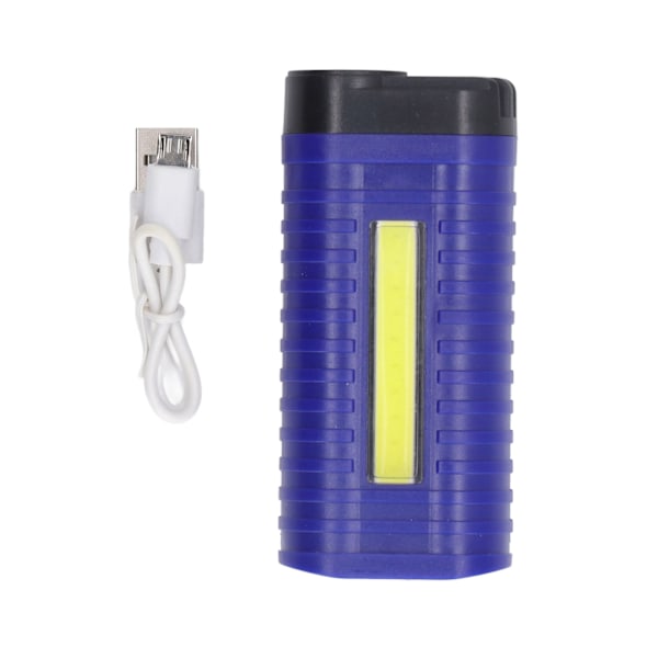 Utomhus ficklampa med pennklämma LED COB Ficklampa med dubbla ljuskällor USB-laddningsarbetslampa
