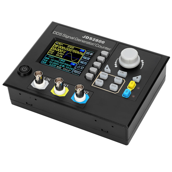 15MHz Funktionssignalgenerator - Dobbeltkanals Signalkilde - LCD-skærm - AC100-240V US-stik