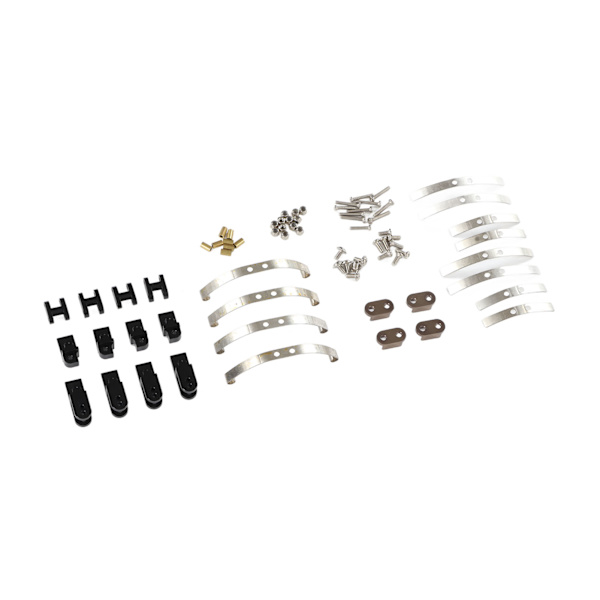 Stötdämpare tillbehör i aluminiumlegering Passar för WPL B4 24 1/16 RC biluppgraderingsdelar Svart