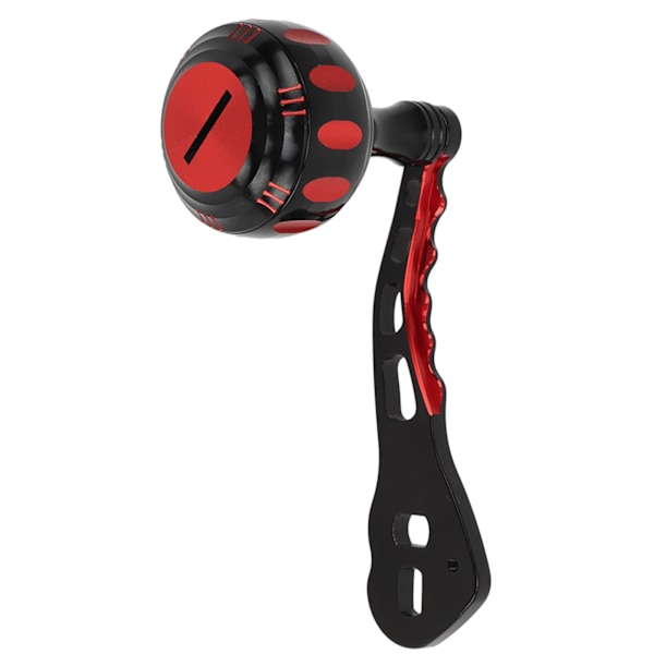 Kalastuskelan kahva Alumiiniseos Estää liukastumisen Ergonominen vaihto Baitcasting-kelan kahva musta ja punainen