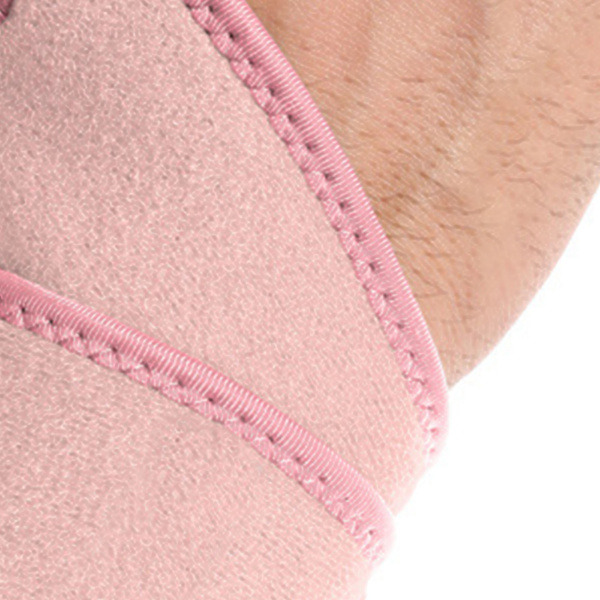 Rannetuki Andas-vuori Koukku ja silmukka Kestävä nylon Pehmeä mukava ranteen kompressiohihna urheiluun ulkoiluun vaaleanpunainen