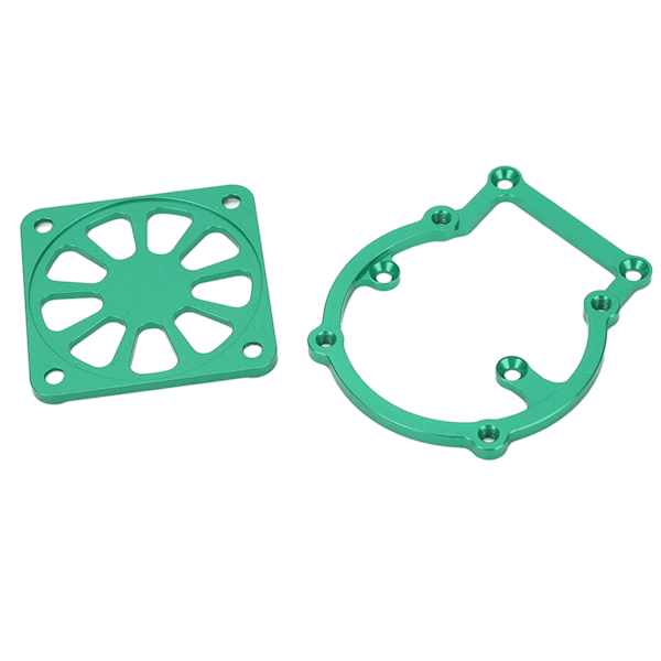 RC kylfläkt aluminiumlegering 21000 rpm RC-motor kylfläns för TRAXXAS 1/8 4WD SLEDGE 8‑12V Grön