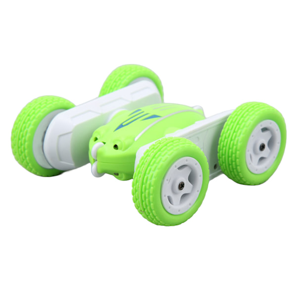 2,4 GHz Stunt RC Bil 360° Rotation Anti Kollision Fjernbetjening Elektrisk Mini Dobbeltsidet Stunt Bil Grøn