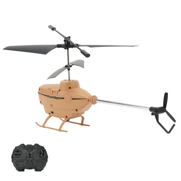 2.5CH RC Helikopter Automatisk Hindring Unngåelse Fjernkontroll Flyleketøy med Gyroskop Khaki