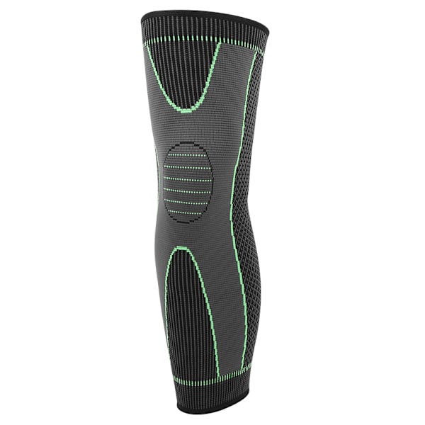 1PCS Black Green Knitting Warm Lengthen Elastic Sports Knee Pad Guard Leg Sleeve KneepadL