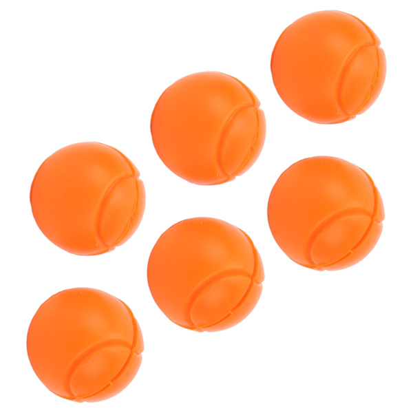 6 stk. Tennisracketdæmpere Silikone Støddæmpere Tennisboldformet Racket Vibrationsdæmper til Udendørs Sport Orange