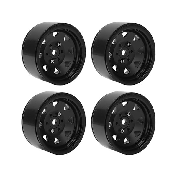 4 kpl RC-auton pyörännavat 1,9 tuuman kestävää rautaa RC-telaketjuauton vanteiden navan vaihto Axial Blackille