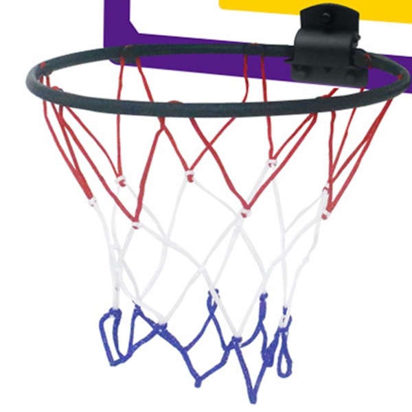 Veggmontert basketkurv nummer 7 Basketkurvsett for innendørs utendørs gutter Jenter Tenåringer for Lakers