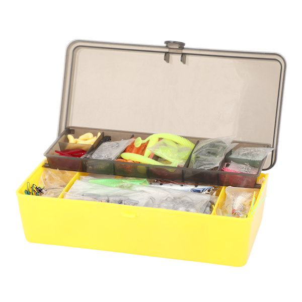 303st Fiskedrag Set Fiskeredskap Full Set Glitterbete Tillbehör Mjuk plast Fiskedrag för fiske av öring