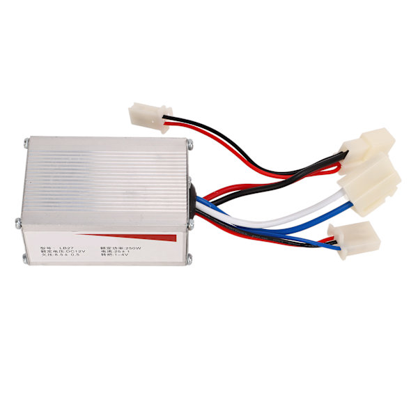 12V 250W motorhastighedsregulator Børstet med 3 ledninger Aluminiumskal Motorhastighedskontrolboks til elcykler
