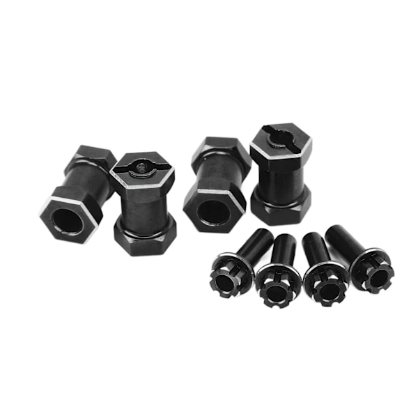 4 kpl 12 mm RC Hex Navat 20 mm Offset-jatkeella Crawlers Hex Drive -adapteri 1/10 RC Crawler -korjaukseen ja -päivitykseen Musta