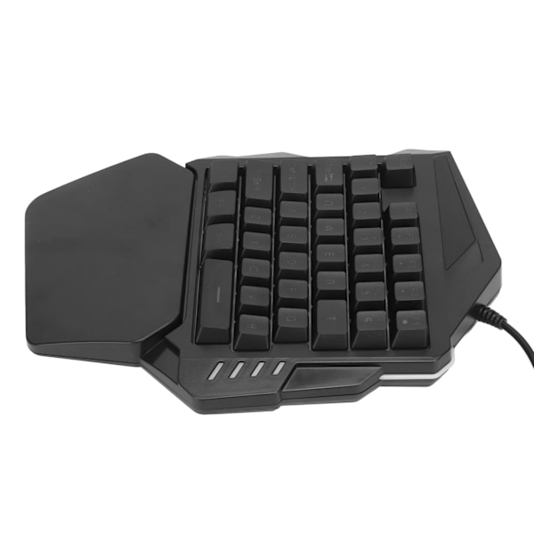 Enhands Speltangentbord RGB Bakgrundsbelysning 35 Tangenter Ergonomiskt Bärbart Mini Spelmekaniskt Tangentbord