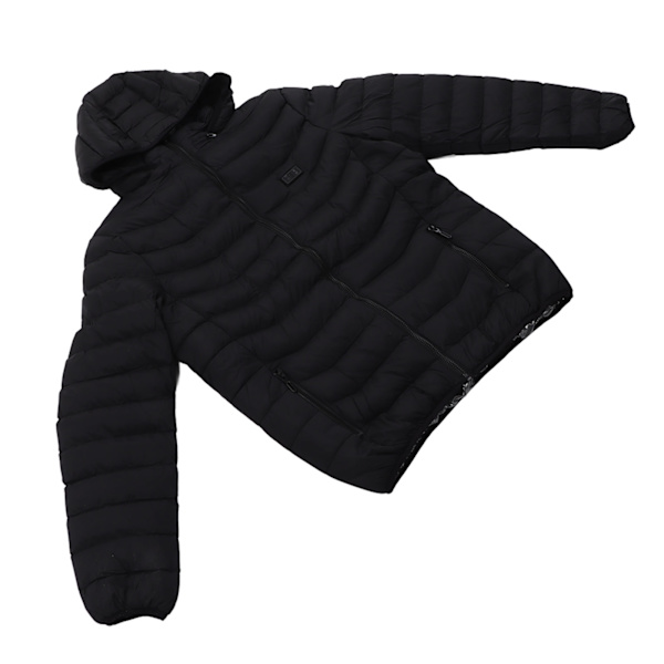 Uppvärmd jacka elektrisk 9 zon 2 kontroll 3 nivåer varm kappa Tvättbar för hem utomhus 2XL