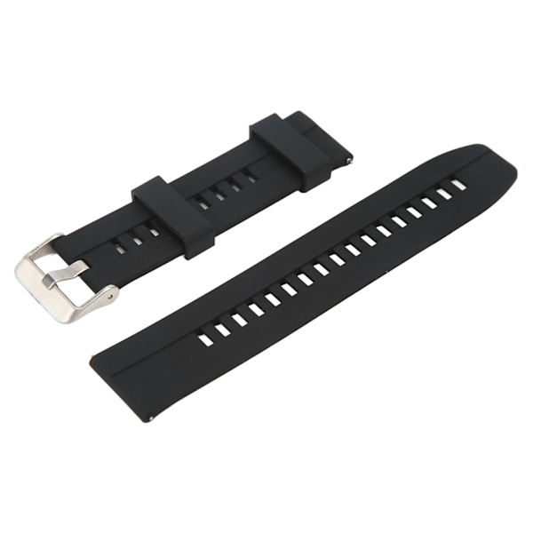 Smartwatch-rem Mjuk silikon Smartwatch Armbandsarmband Ersättning för Huawei GT2 GT2e Svart 20MM