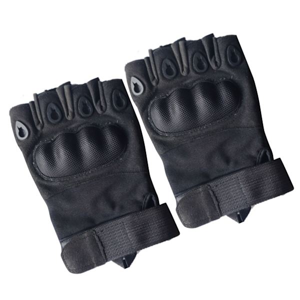 2ST Halvfinger hårde kno-handsker Åndbare slidstærke kamphandsker til vandring L 21‑22cm / 8,3‑8,7in