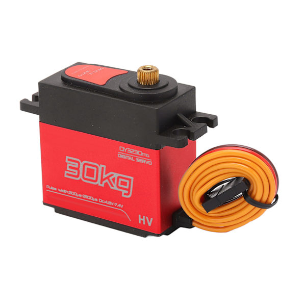 RC 30KG Servo Nopea Vaste Alumiiniseos 180 astetta vedenpitävä digitaalinen servo metallivarrella RC-auto vene robotti Punainen