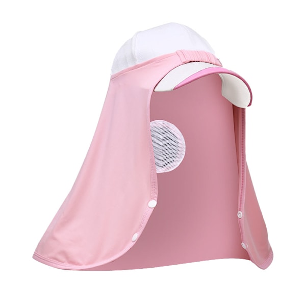 Polyester Kjølehodebeskyttelse Pustende Sol UV-beskyttelse Halsbeskyttelse for utendørssport Rosa