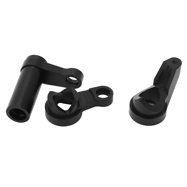 RC-styrspindelsats aluminiumlegering stötdämpande styrenhet för Traxxas Sledge 1/8 95076-4 svart