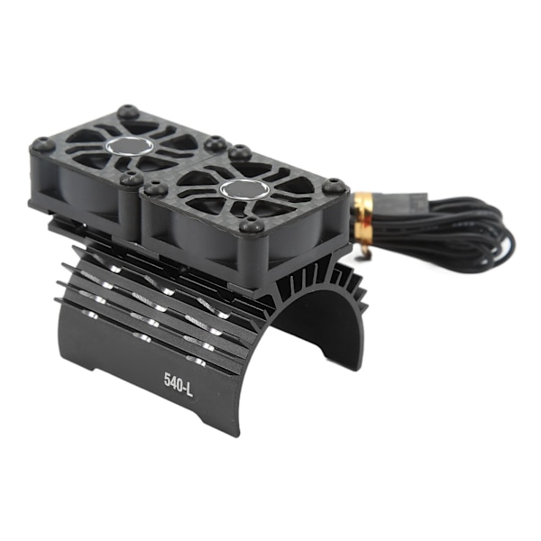 36 mm RC-moottorin tuuletinjäähdytys jäähdytyselementti 28000RPM 8,4V kaksoistuulettimilla RC harjattoman moottorin jäähdytyselementin suojus 540 550 moottorille, musta