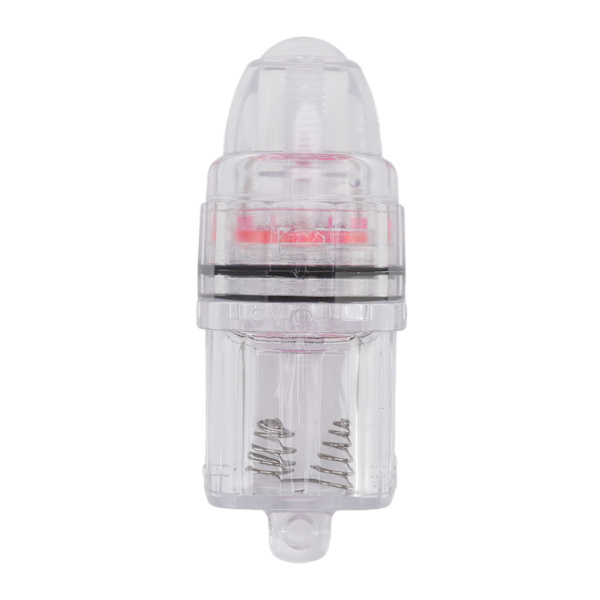 Deep Drop Fishing Light Transparent plast AA batteridrivet LED fiskeljus för trolling Hav Sötvatten Röd