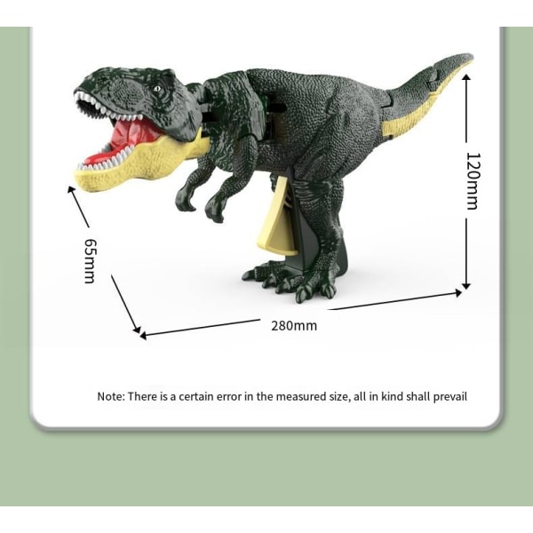 Suositut dinosauruslelut TikTokissa, painodinosauruslelut, 3 erilaista dinosaurusta, ääni-, valomalli, T-Rex-malli värisevä pää ja häntä dinosaurus-AA