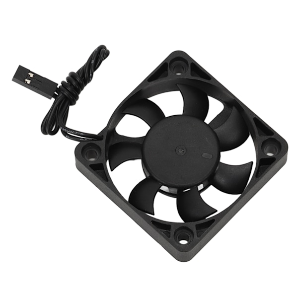 RC Jäähdytystuuletin Rauta Muovi Kevyt Nopea RC Moottorin Jäähdytin 1/10 Traxxas 7.4V Musta 50 X 50 mm