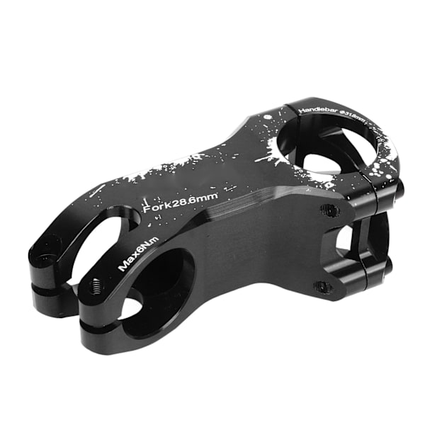 Cykelstam Långt justerbart CNC-styre Lättvikts ihåligt 31,8 mm Cykelstyrestam för mountainbike landsvägscykel Svart