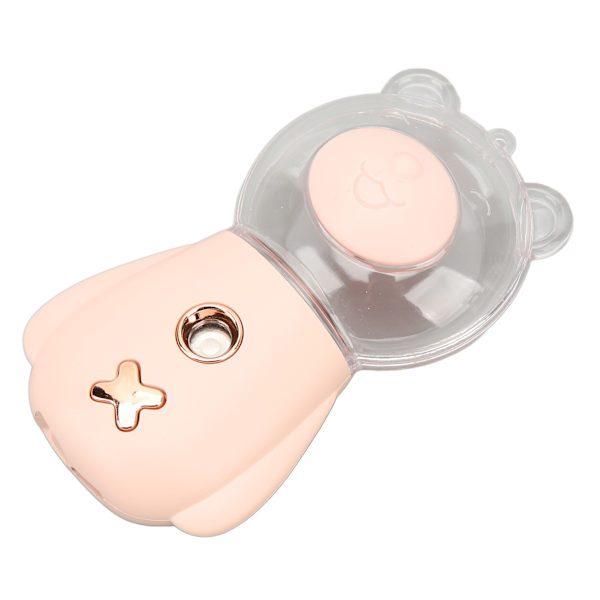 Nano Mist Sprayer Søt Bjørneform 300ML USB Luftfukter Hudfuktende Facial Mister med Timer Rosa