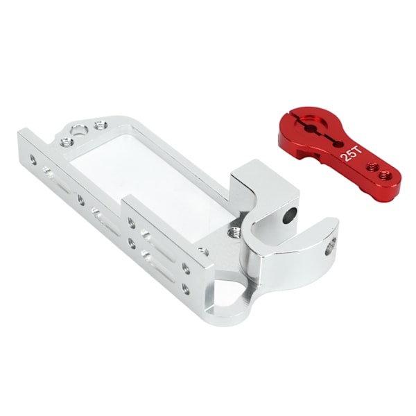 RC Servo Mount Bracket med 25T Arm Aluminiumlegering Anti Deformation Universal för Quadcopter Drone Red