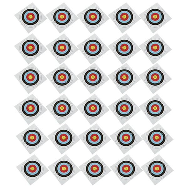 30 stk. bueskydningsmålspapir recurve compound pulley bue helring skydemålspapir
