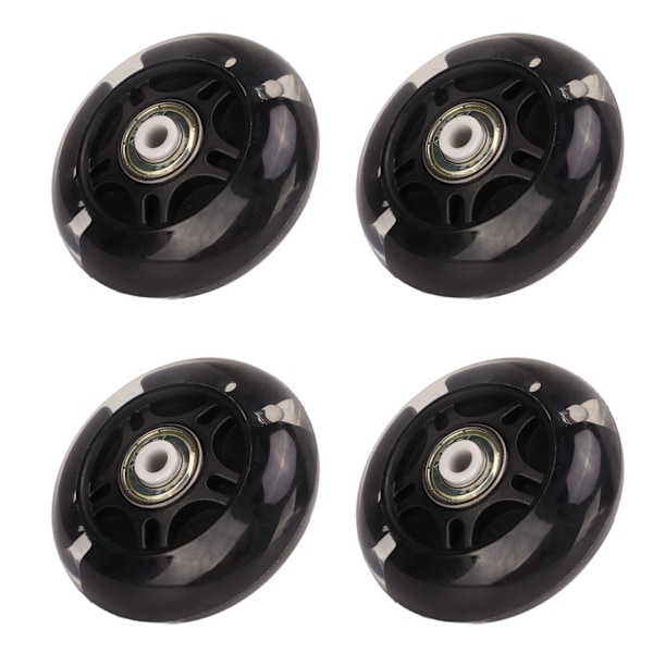 4 ST Inline Skate Flash Wheel Rullskridskor PU-hjul Ersättningsskridskohjul 69mm