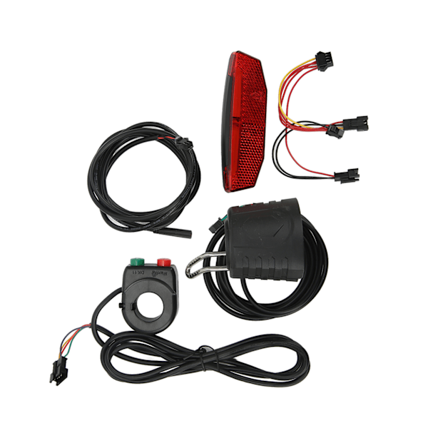 Elsykkel QD168 Frontlys DR001 Baklyssett med DK11 kontrollbryter for 36‑60V sykkelsykkel