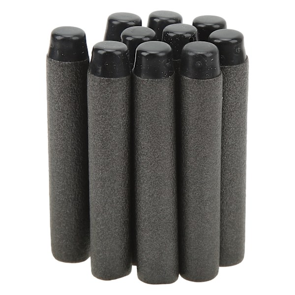 EVA Foam Dart Hollow Refill Dart Skjutbollspel Leksaker för Barn Pojkar Flickor Svart mjukt huvud