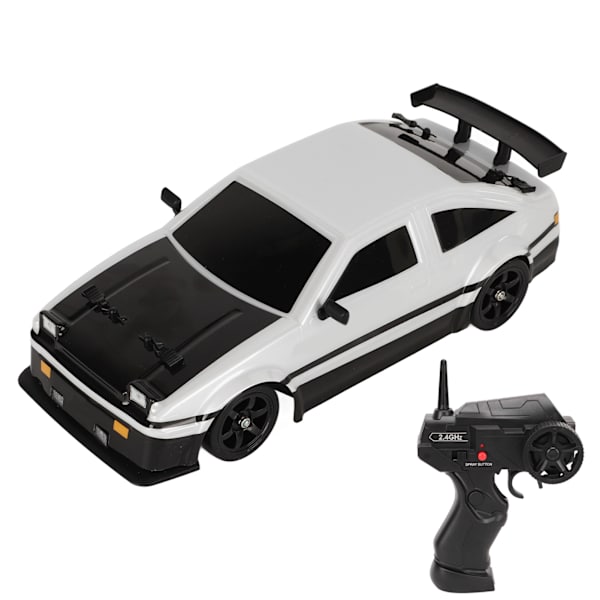 1/16 fjernbetjenings bilmodel 4-hjulsdrift 2,4Ghz PVC-skal simuleret RC Driftbil med 2 sæt dæk