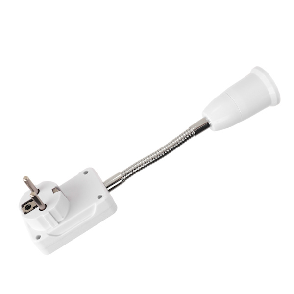All Direction Extension Adapter Extension Socket Converter E27 Socket Converter med strömbrytare EU-kontakt AC110‑220V