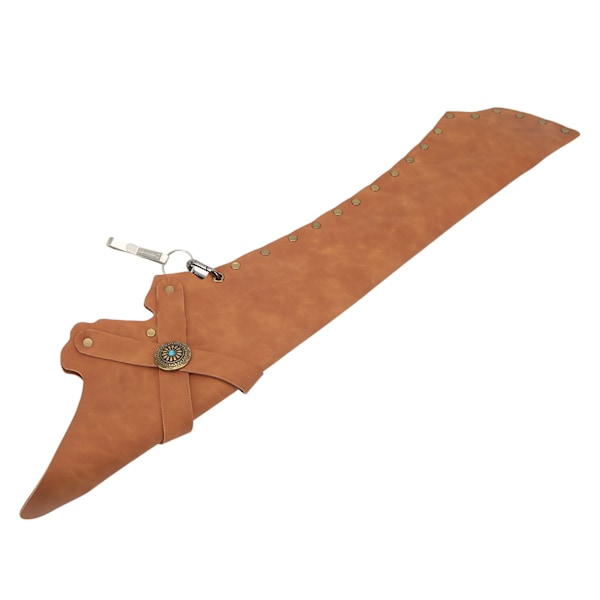Bueskyting Back Arrow Quiver Holder Midjemontert PU Arrow Oppbevaringsveske for Recurve Bow Compound Pulley Bue Bueskytingutstyr Brun