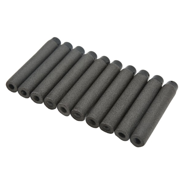 EVA Foam Dart Hollow Refill Dart Skjutbollspel Leksaker för Barn Pojkar Flickor Svart mjukt huvud